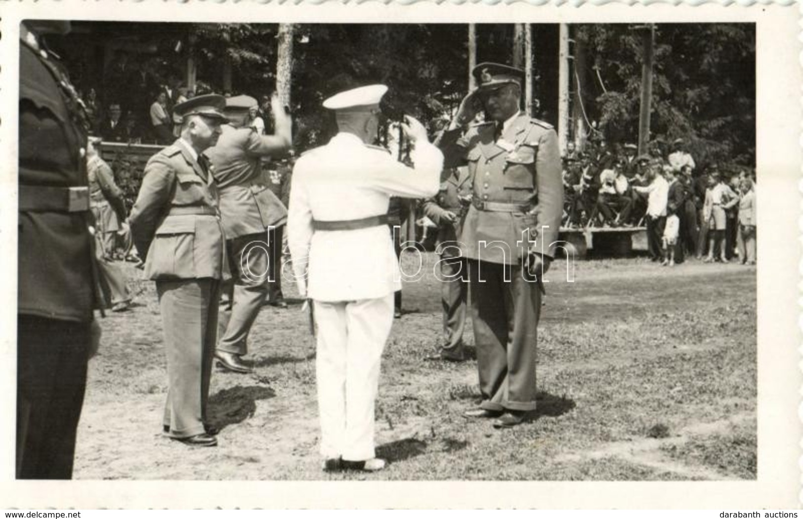 * T2 1942 Lengyel Foglyok A Budai Táborban, Katonatisztek / Polish Captives In The Camp Of Buda. Military Officers. Rees - Non Classés