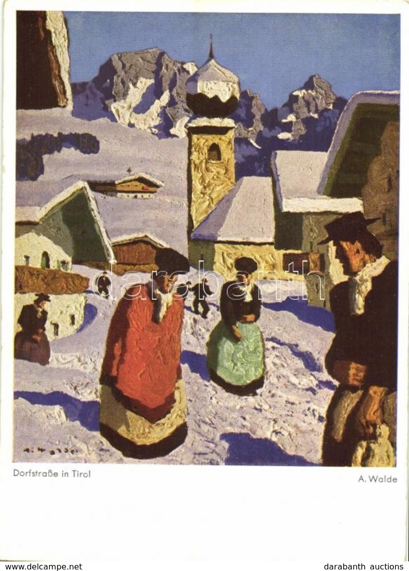 * T2 Dorfstrasse In Tirol. Verlag Alfons Walde, Kitzbühel Nr. 2. S: Alfons Walde - Unclassified