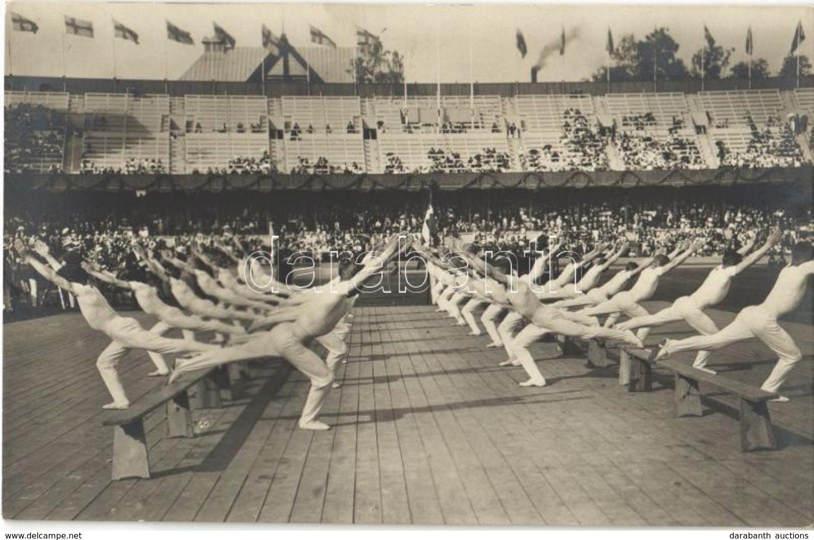 T2 1912 Stockholm, Olympiska Spelens Officiella. Nr. 118. Den Danska Gymnastiktruppen, Andra Pris  / 1912 Summer Olympic - Non Classés