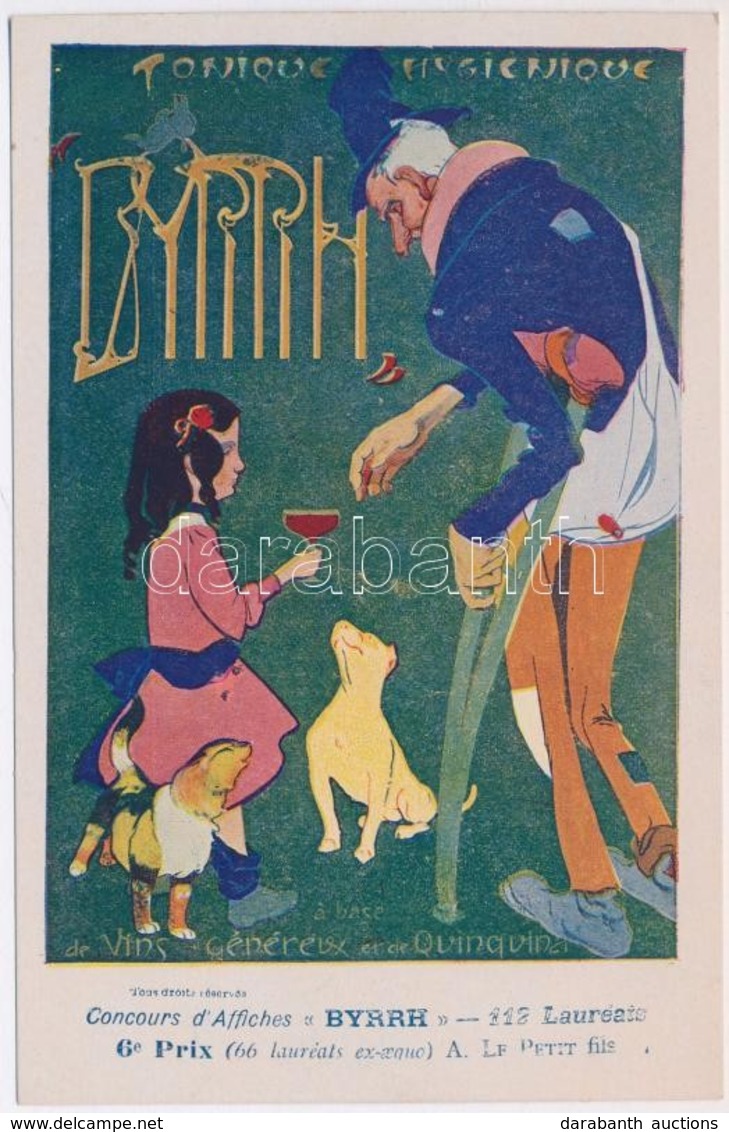 ** T1 Tonique Hygienique Byrrh. A Base De Quinquina Et De Vins Généreux. Concours D'Affiches 'Byrrh' - 112 Lauréats 6e P - Non Classés