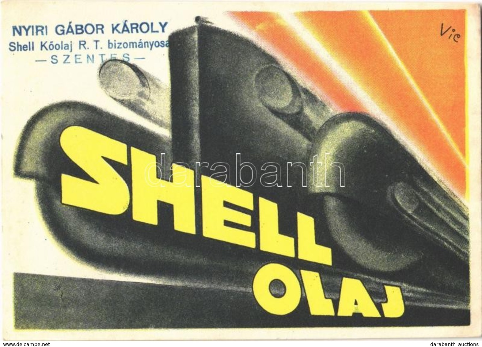 ** T2/T3 Shell Olaj. Shell Kőolaj Részvénytársaság Reklámlapja / Hungarian Petroleum Advertisement - Non Classés