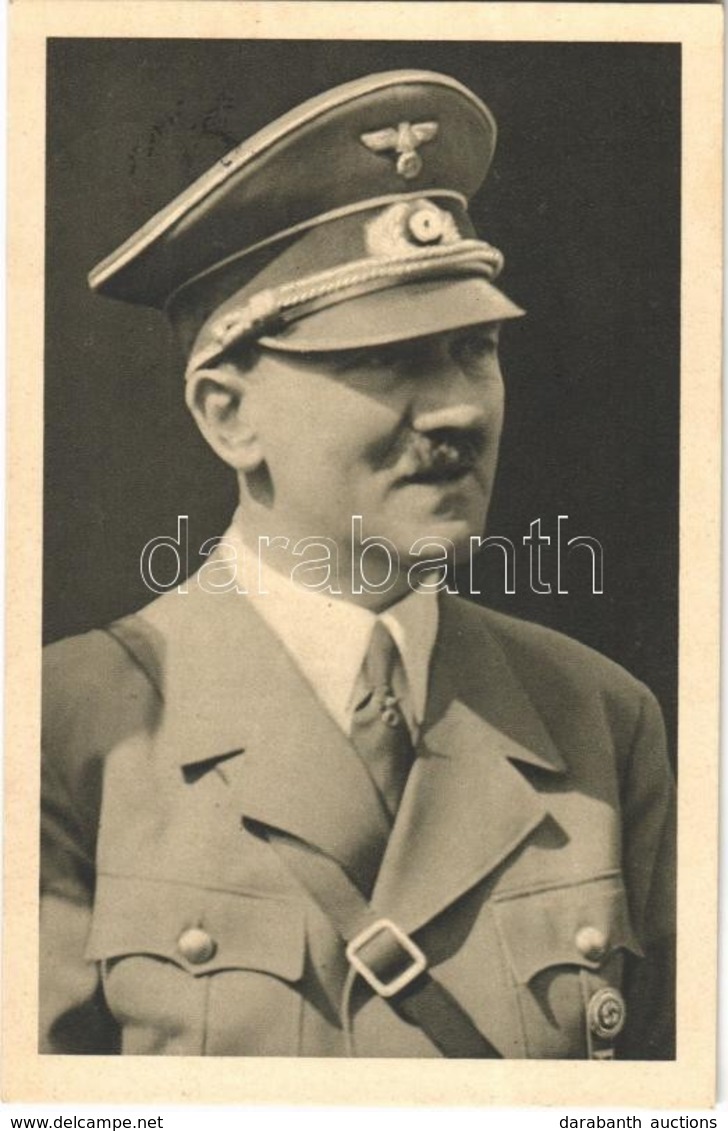 * T1/T2 Der Führer: Adolf Hitler + 'Unser Führer Der Retter Ist Da! Am Tage Der Befreiung!' So. Stpl - Ohne Zuordnung