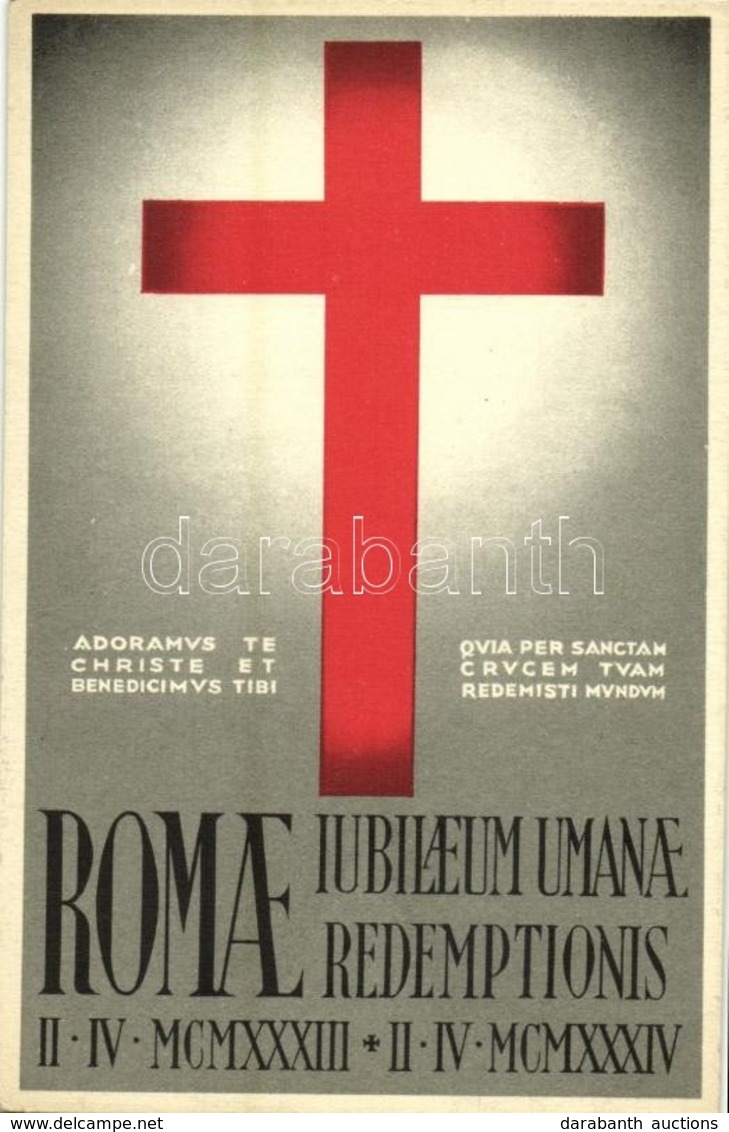 ** T2/T3 1933-1934 Romae, Iubilaeum Umanae Redemptionis. Comitato Centrale Anno Santo / Rome, Jubilee: Redemption Of Hum - Ohne Zuordnung