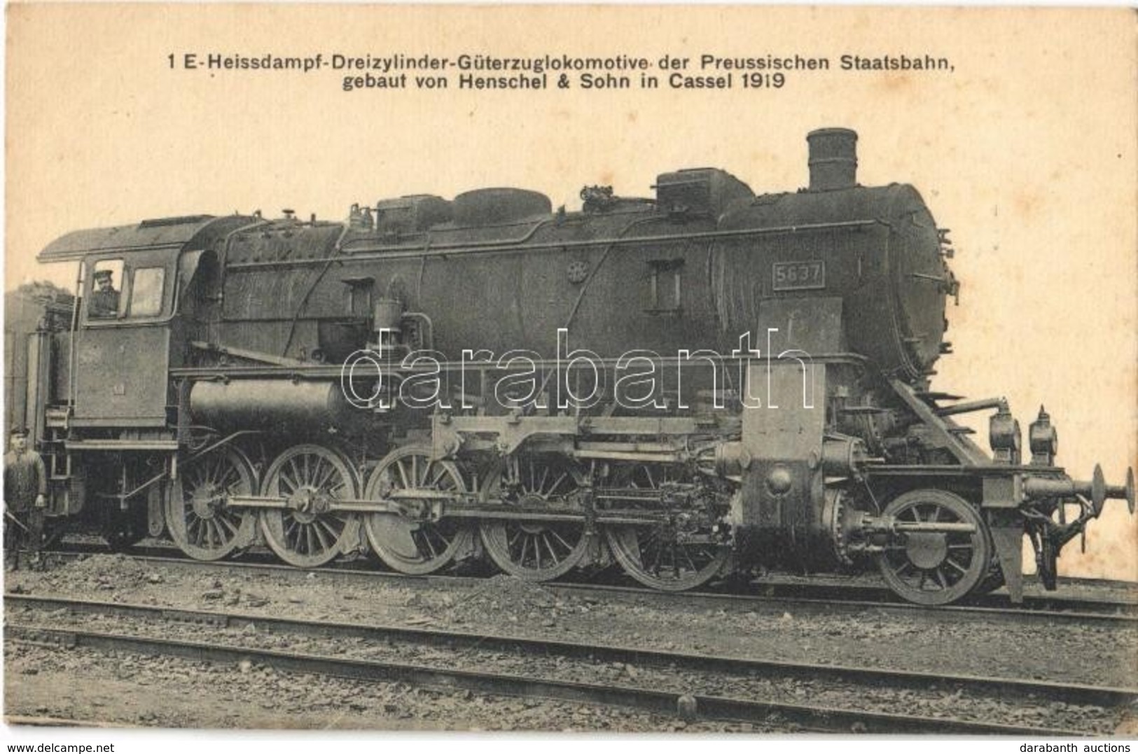 ** T2 1 E-Heissdampf-Dreizylinder-Güterzuglokomotive Der Preussischen Staatsbahn, Gebaut Von Henschel & Sohn In Cassel 1 - Ohne Zuordnung