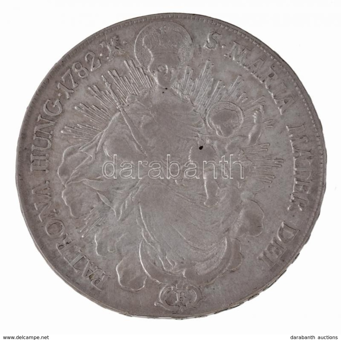 1782B Tallér Ag 'II. József' Körmöcbánya (27,99g) T:2,2- / Hungary 1782B Thaler Ag 'Joseph II' Kremnitz (27,99g) C:XF,VF - Ohne Zuordnung