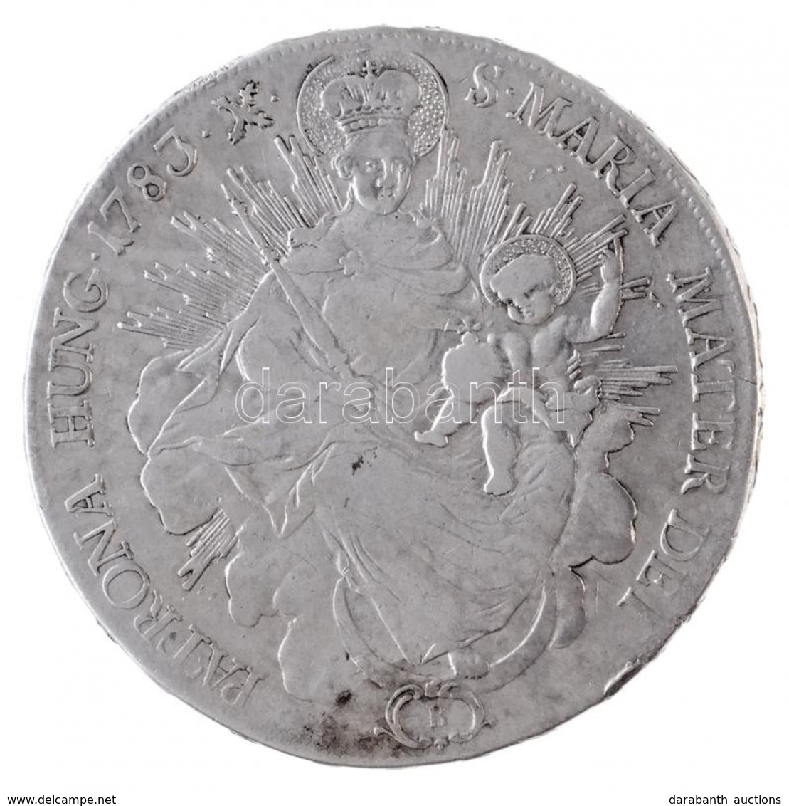 1783B Tallér Ag 'II. József' Körmöcbánya (27,86g) T:2,2- K. / 
Hungary 1783B Thaler Ag 'Joseph II' Kremnitz (27,86g) C:X - Non Classés