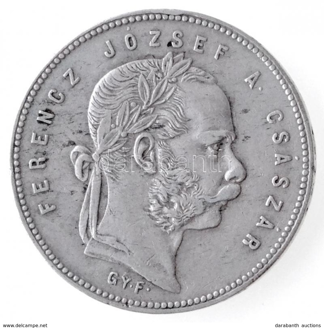 1868GYF 1Ft Ag 'Ferenc József / Angyalos Címer' Gyulafehérvár (12,31g) T:2 Kis Ph. / Hungary 1868GYF 1 Forint Ag 'Franz  - Non Classés