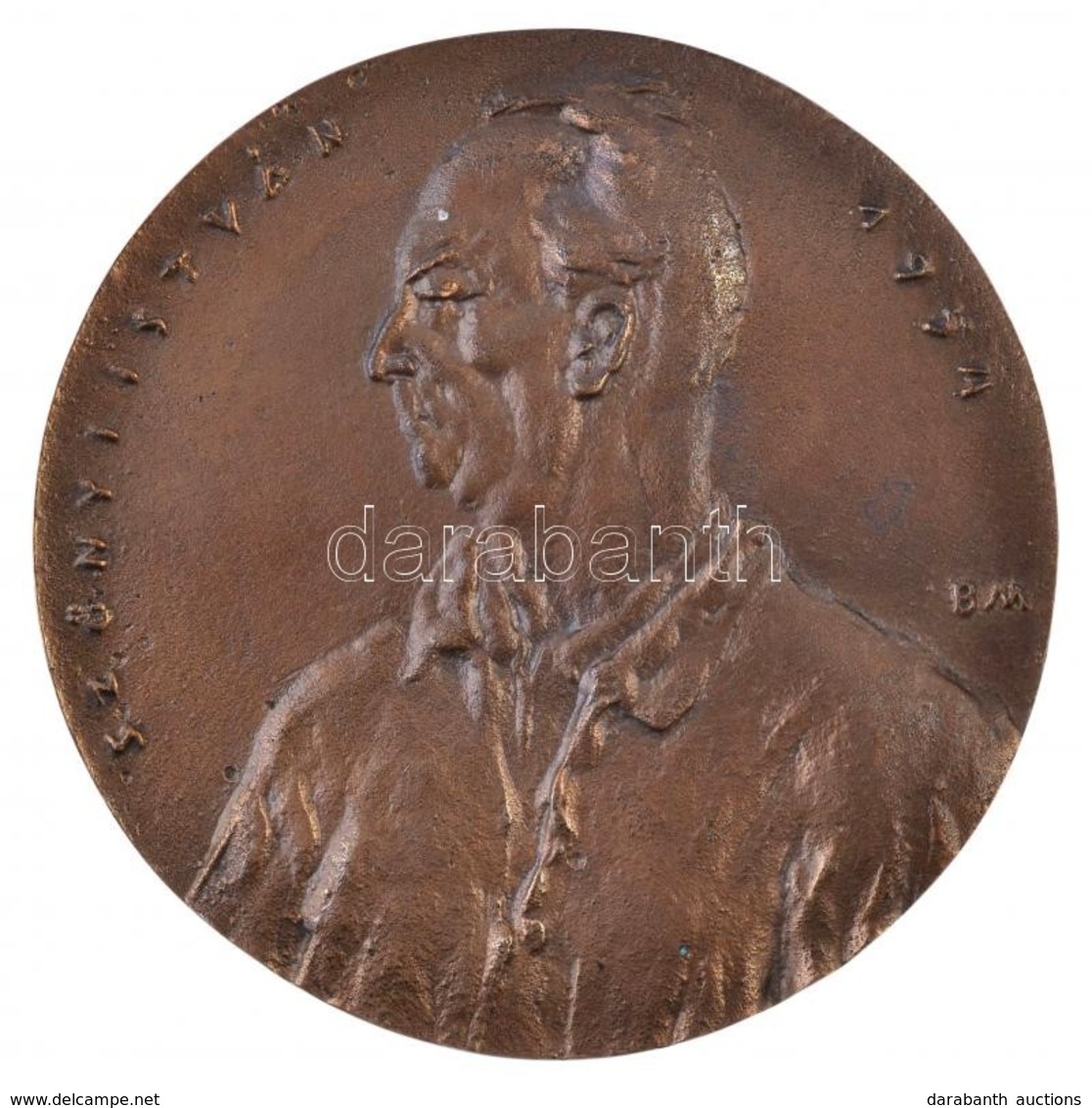 Borsos Miklós (1906-1990) 1954. 'Szőnyi István' Kétoldalas, öntött Br Emlékérem (300,37g/97mm) T:1- / Hungary 1954. 'Ist - Non Classés