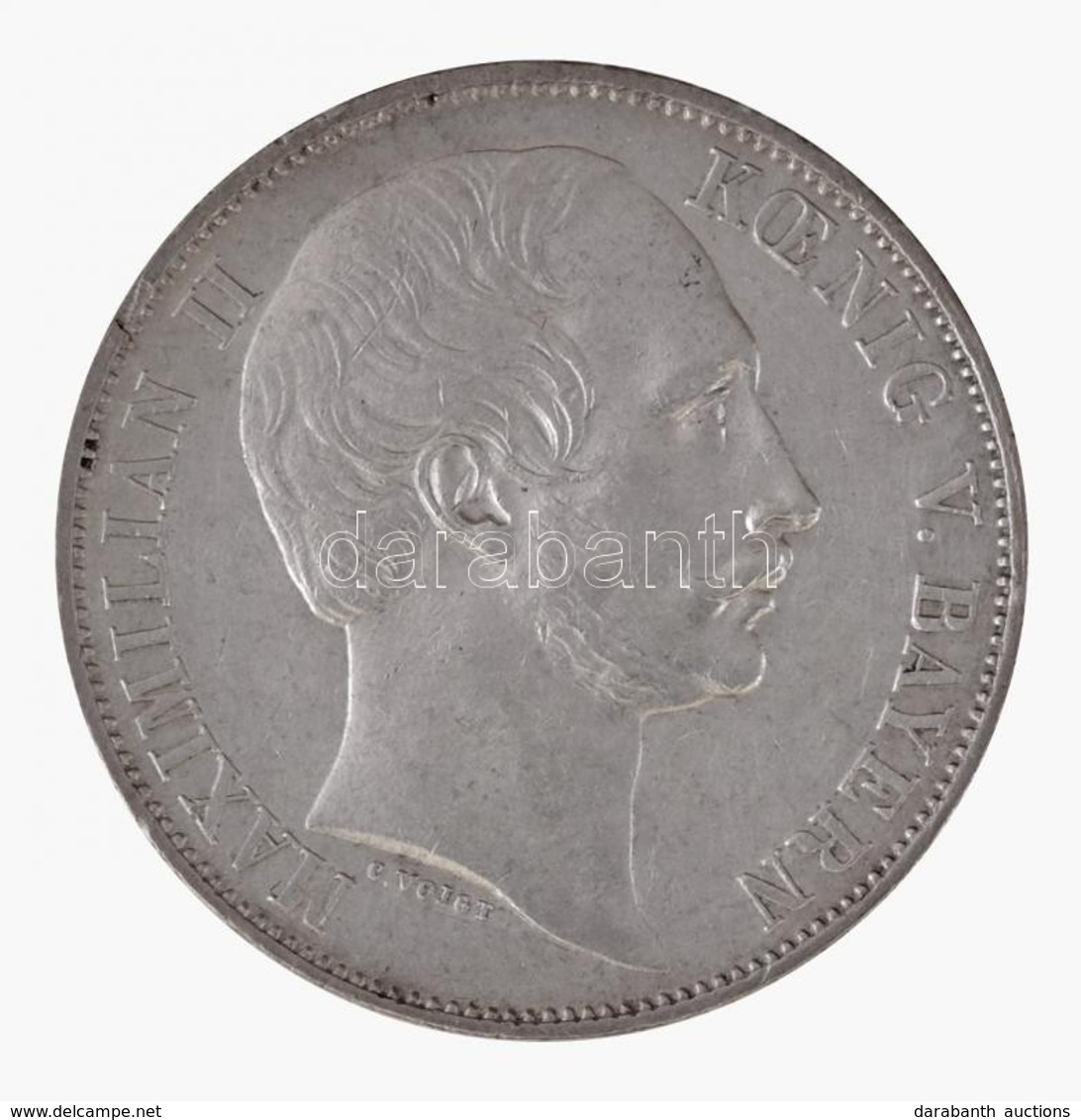 Német Államok / Bajorország 1863. Tallér Ag 'II. Miksa' (18,53g) T:1-,2 / German States / Bavaria 1863. Thaler Ag 'Maxim - Ohne Zuordnung