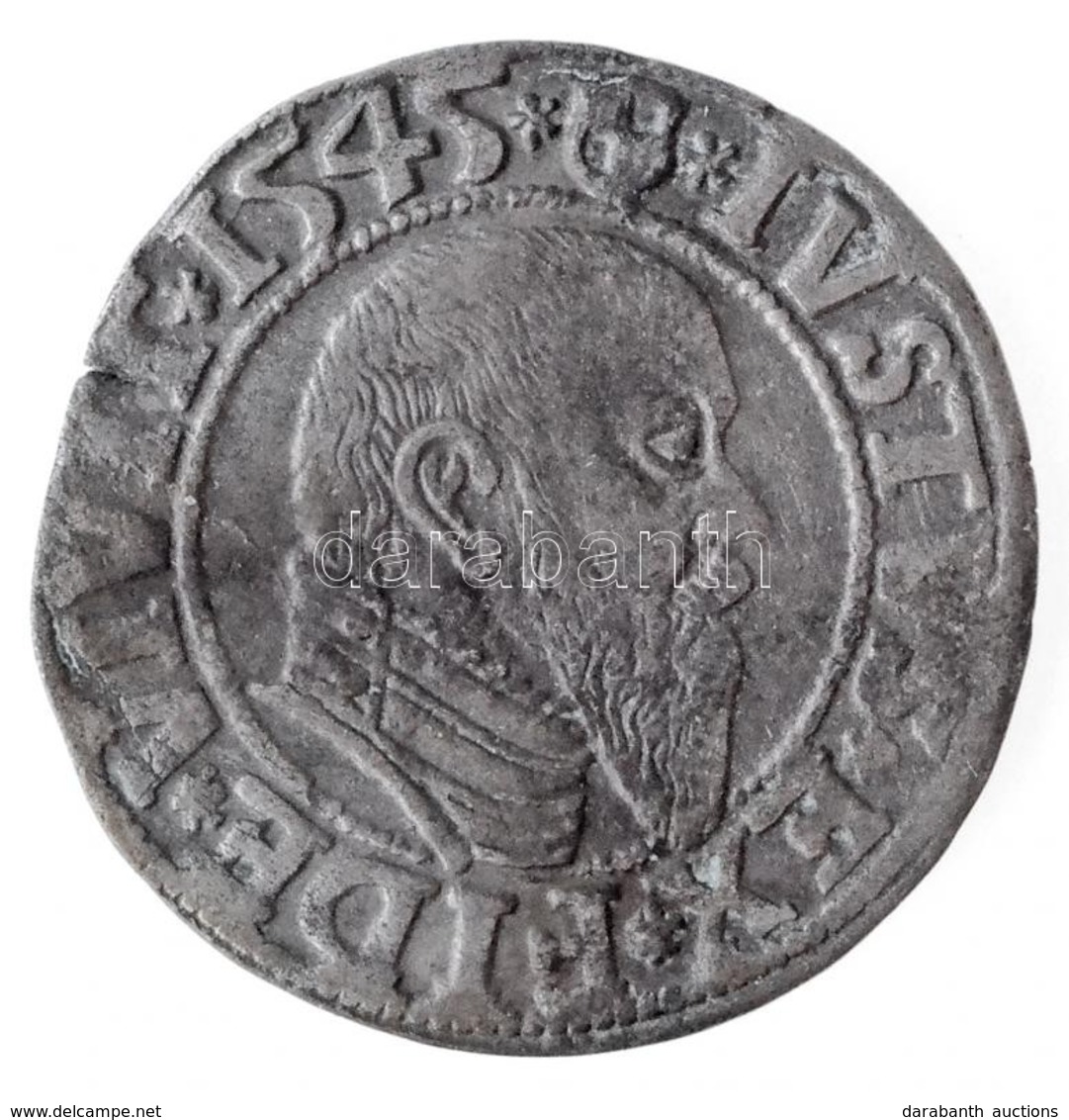 Német Államok / Porosz Hercegség 1545. 1Gr Ag 'Brandenburgi Albert' (1,77g) T:2 / 
German States / Duchy Of Prussia 1545 - Ohne Zuordnung