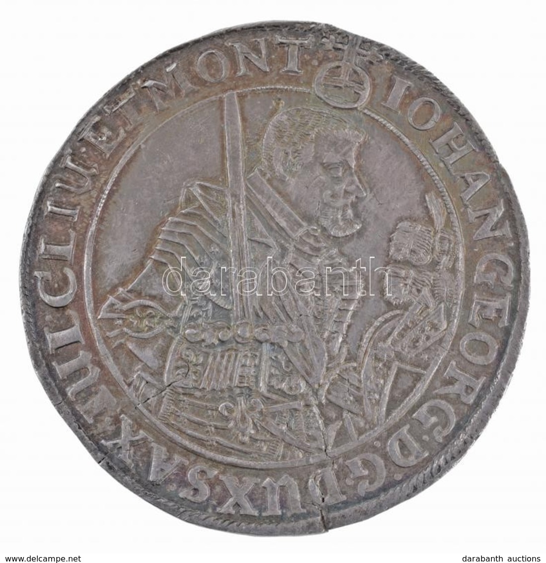 Német Államok / Szászország 1637SD Tallér Ag 'János György' (29,18g) T:2 Rep. / German States / Saxony 1637SD Thaler Ag  - Non Classés