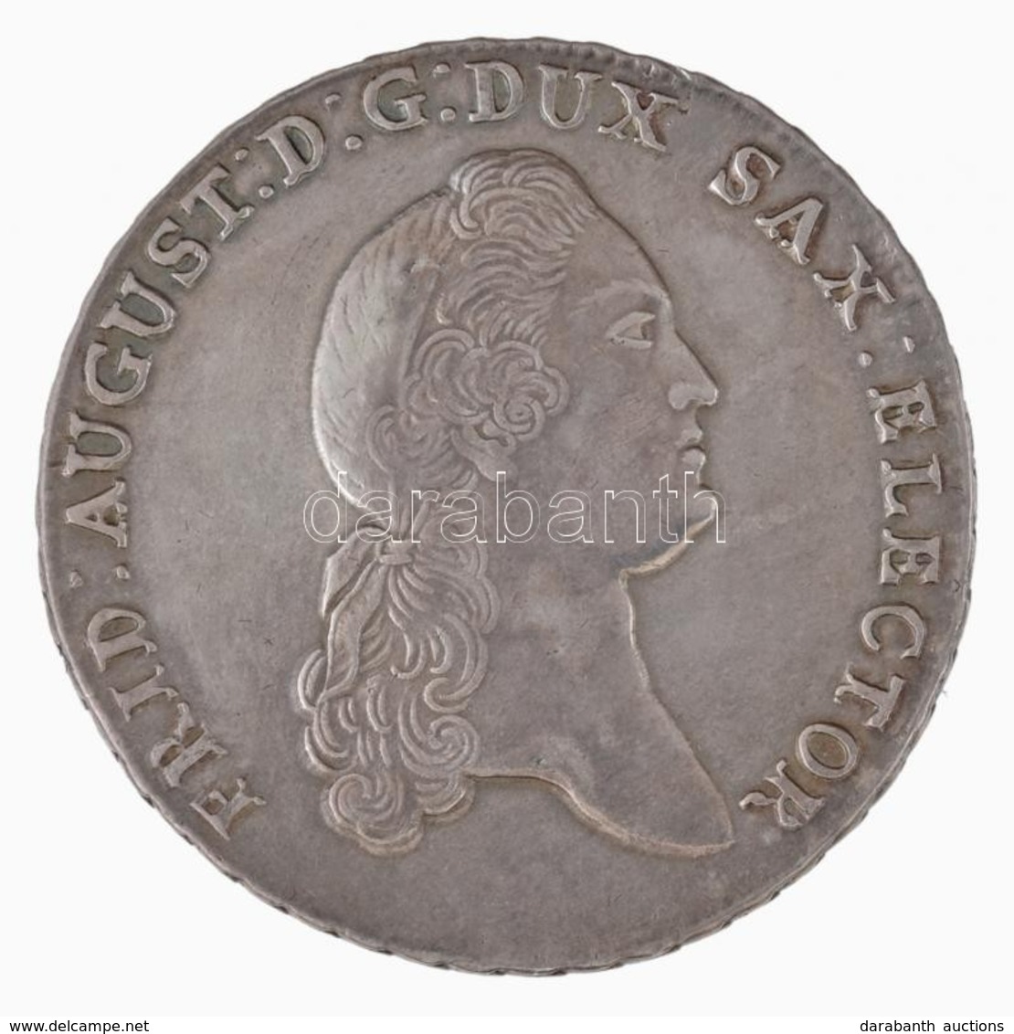 Német Államok / Szászország 1777EDC Tallér Ag 'III. Frigyes Ágost' (27,93g) T:1-,2 / German States / Saxony-Albertine 17 - Non Classés