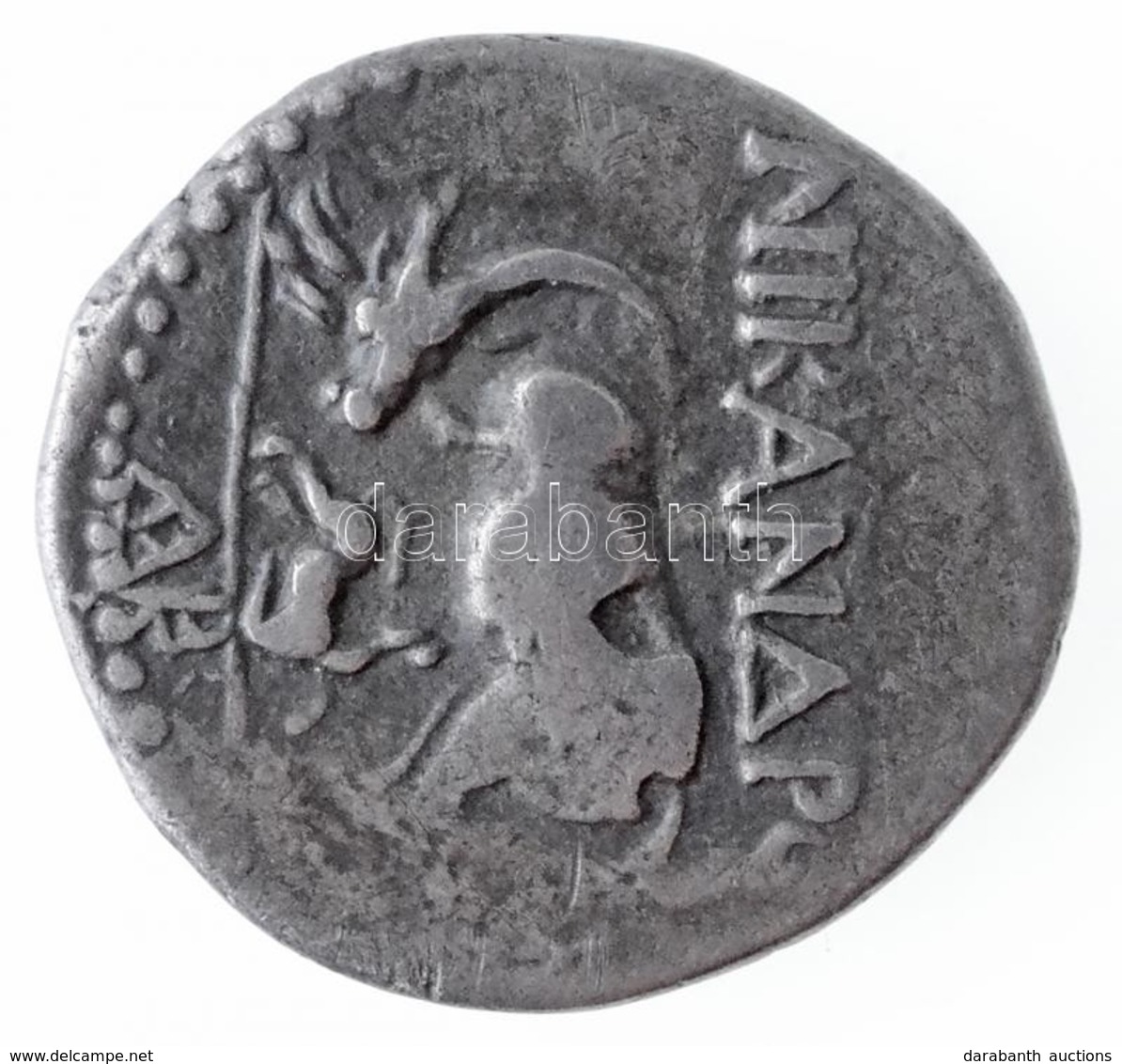 Illíria / Apollónia Kr. E. 229-100. Nikandrosz és Andriszkosz Drachma Ag (3,16g) T:2- / 
Illyria / Apollonia 229-100. BC - Non Classés