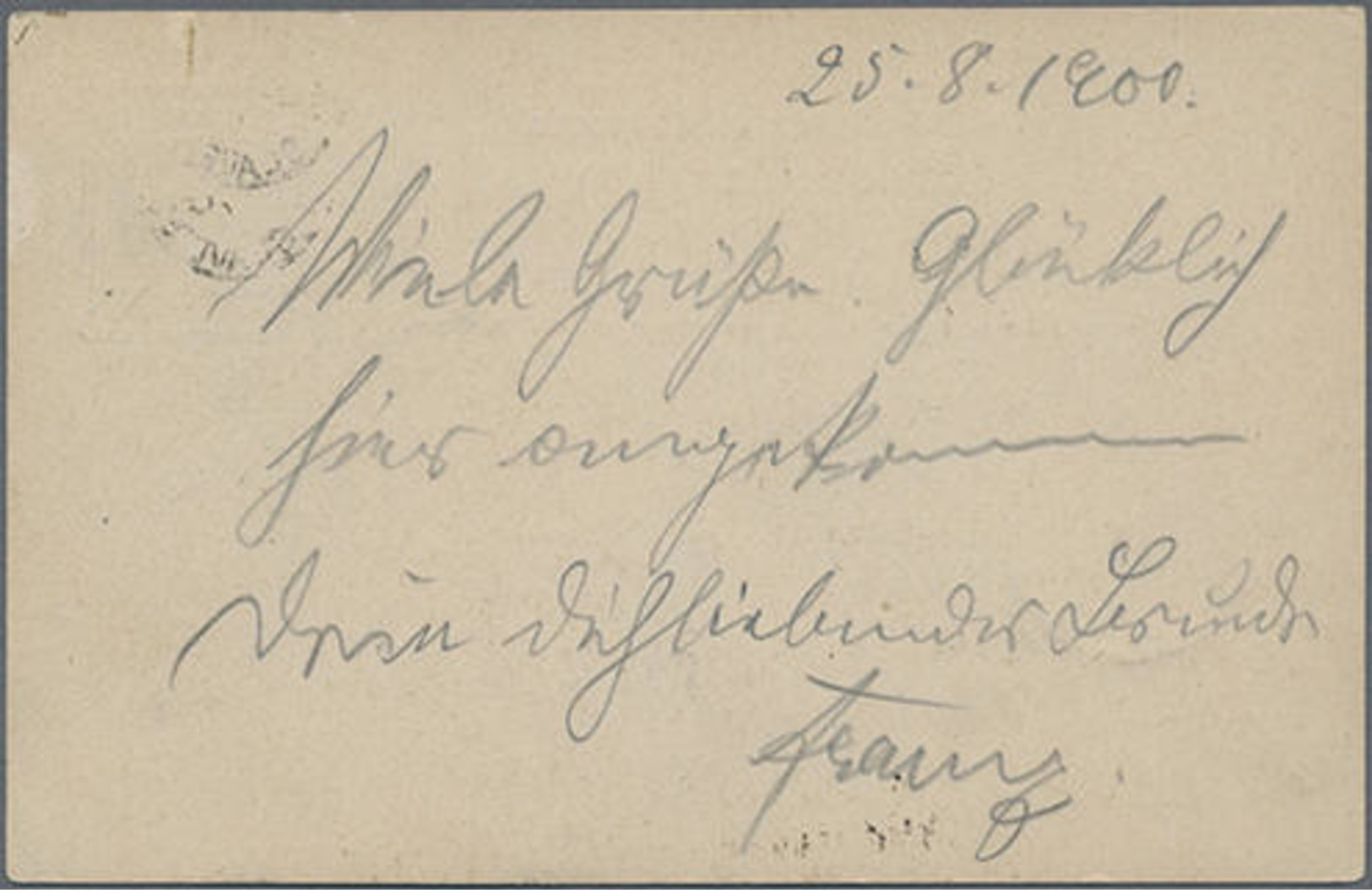 1900, 6 Cents Rot, Bedarfs-GA-Karte Von Colombo Mit Stempel M.O.&..../Slave..." Nach Dresden Gelaufen" - Ceylon (...-1947)