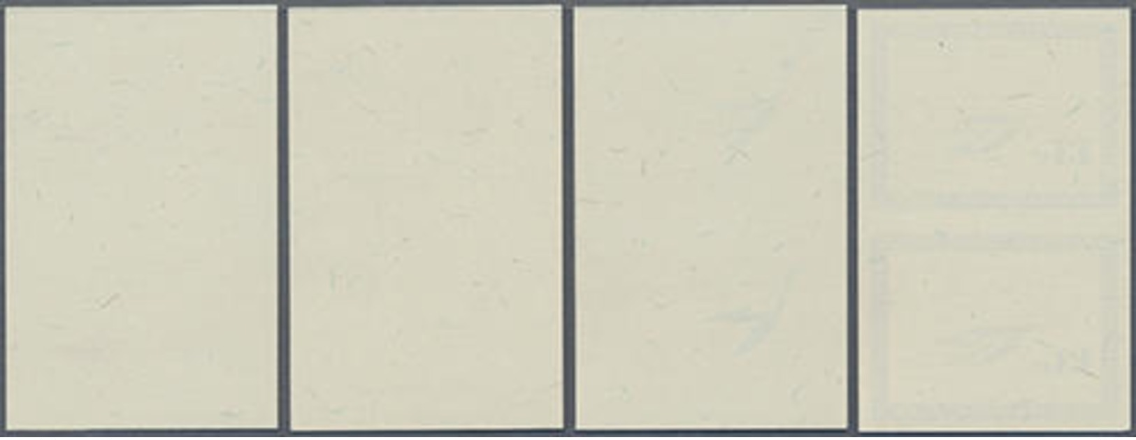 1963, 13 C. Lorbeerzweig In Form Eines Vogel In 4 Postfrischen Ungezähnten Senkr.Phasendruck-Paaren - Sonstige & Ohne Zuordnung