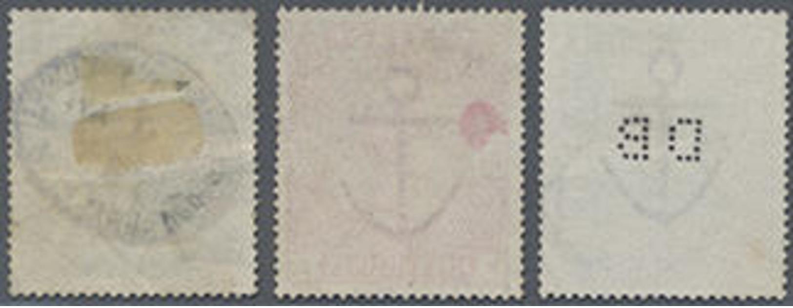 1883, Königin Victoria Im Großformat, 2/6 Sh/P, 5 U. 10 Sh., 3 Pra.stücke, Mi. 500.- - Sonstige & Ohne Zuordnung