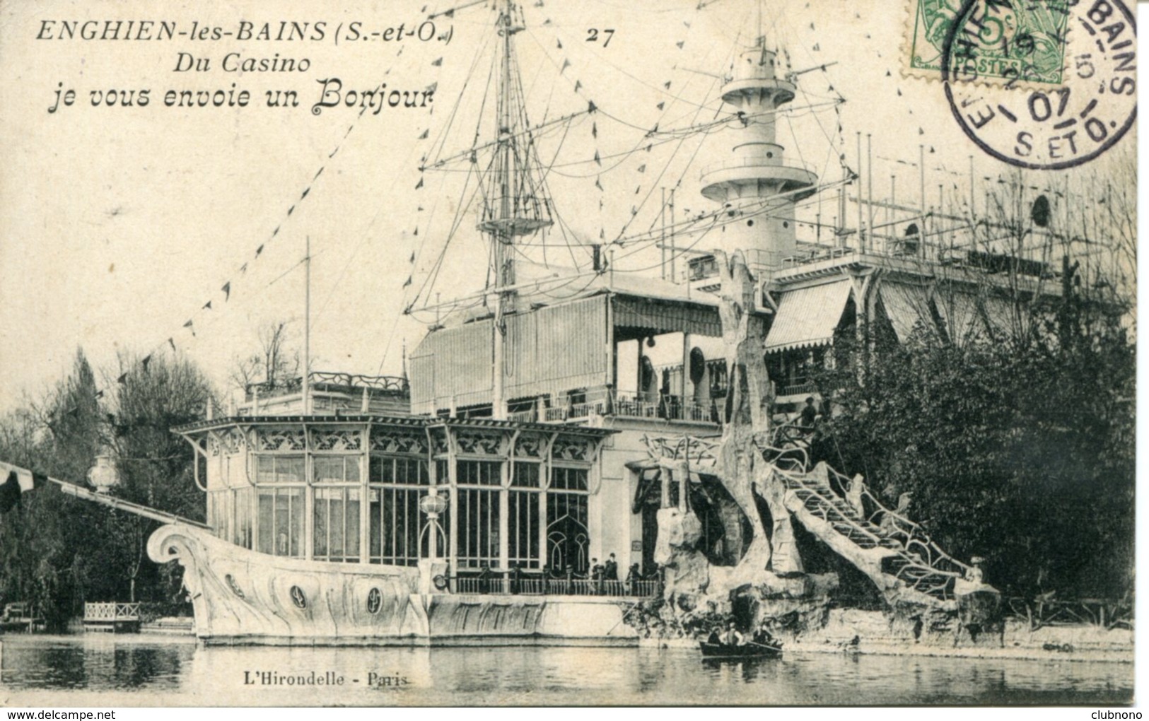 CPA -  ENGHIEN-LES-BAINS - CASINO (1907) - Enghien Les Bains