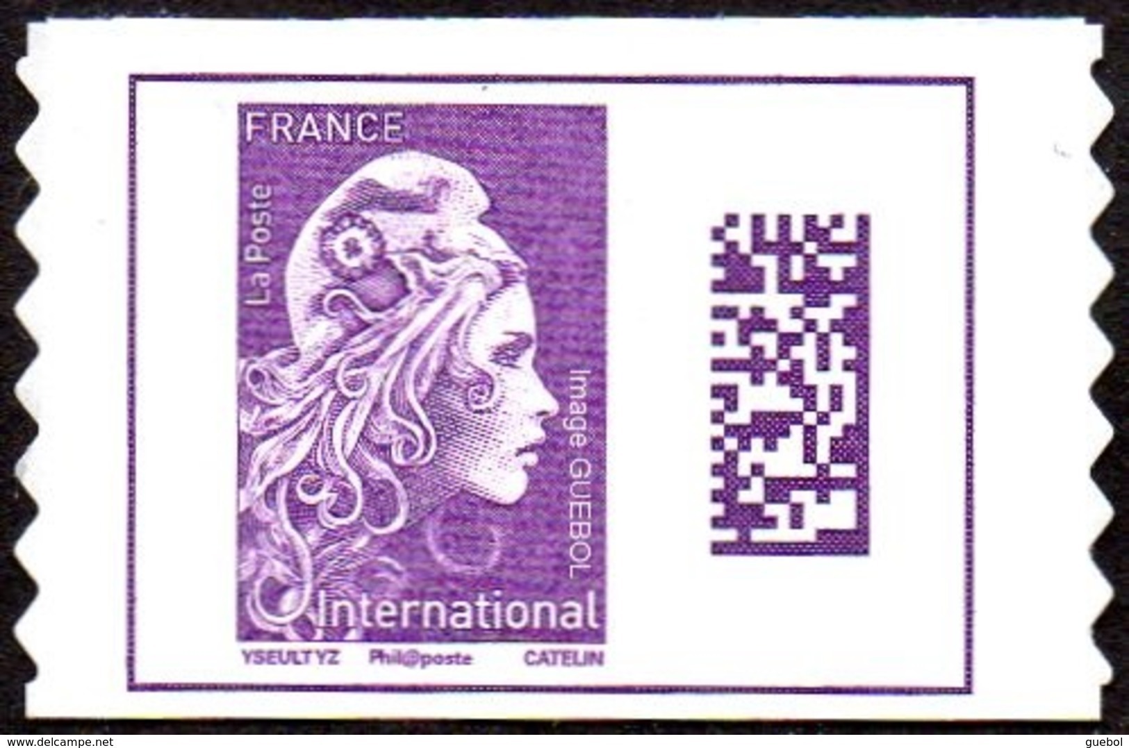 France Autoadhésif N° 1656 ** Marianne L'Engagée - Datamatrix International PRO - Altri & Non Classificati