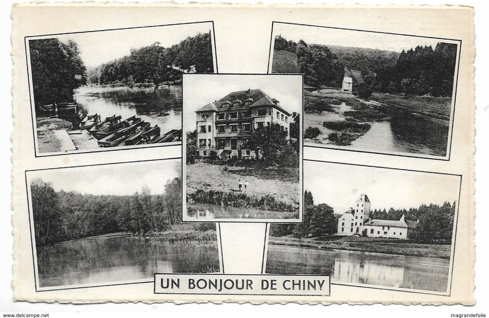 CPA PK  UN BONJOUR DE CHINY  MULTI VUES     HOTEL AUX COMTES DE CHINY - Autres & Non Classés