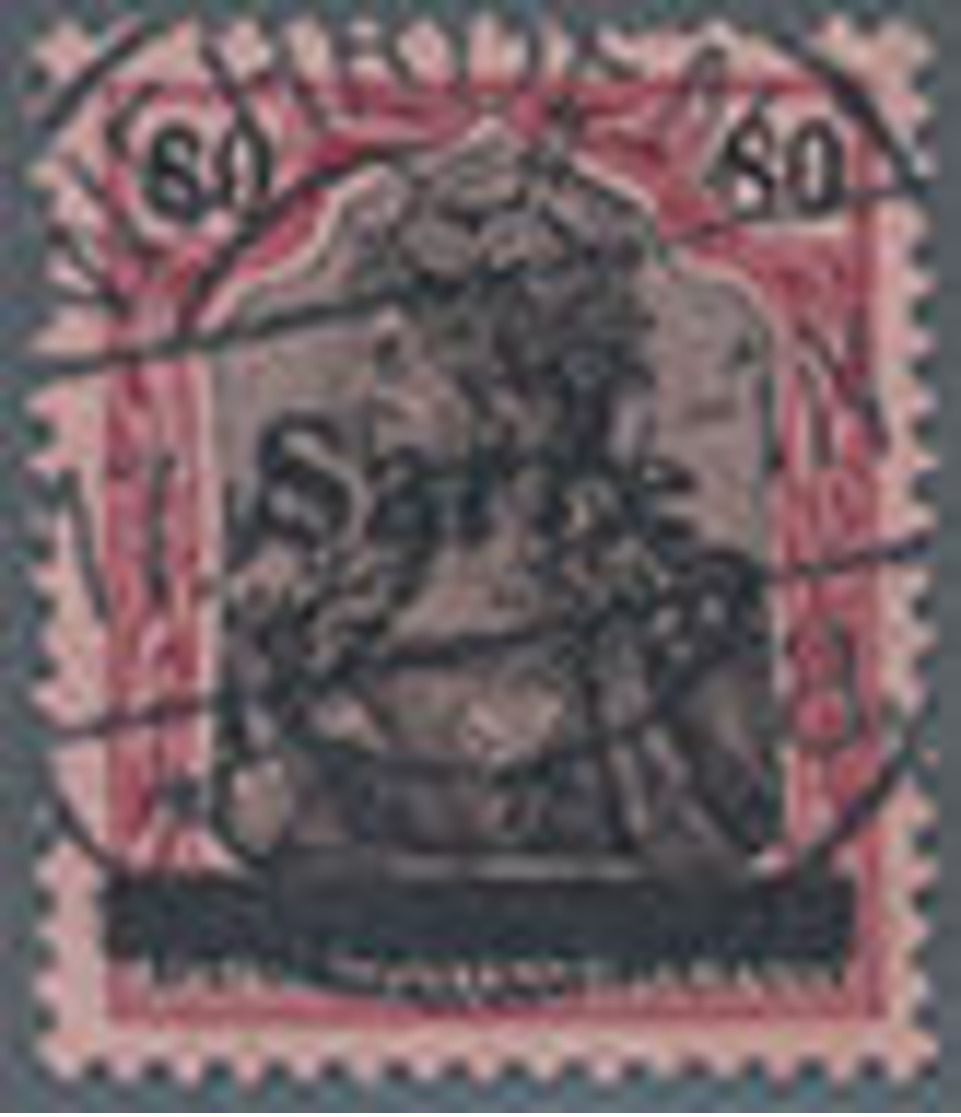 1920, 80 Pf. Germania Mit Aufdruck Sarre,ideal Gestempelt, Lt. FFB Braun Echt Und Einwandfrei, Mi. 360.- - Other & Unclassified