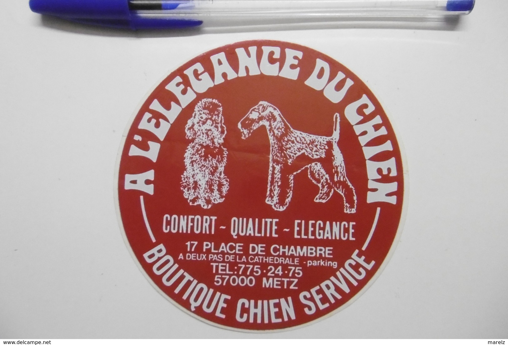Autocollant Stickers - Boutique CHIENS Service "à L'élégance Du Chien" à METZ 57 MOSELLE - Autocollants