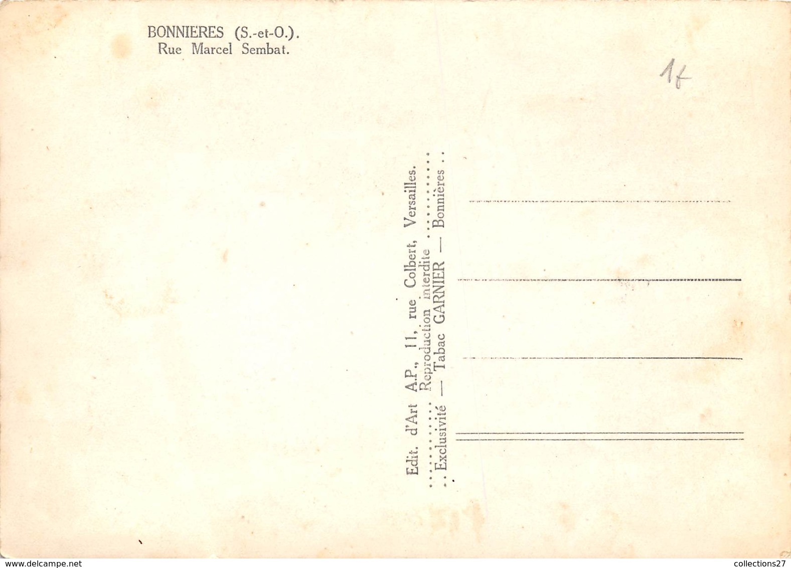 78-BONNIERES- RUE MARCEL SEMBAT - Bonnieres Sur Seine