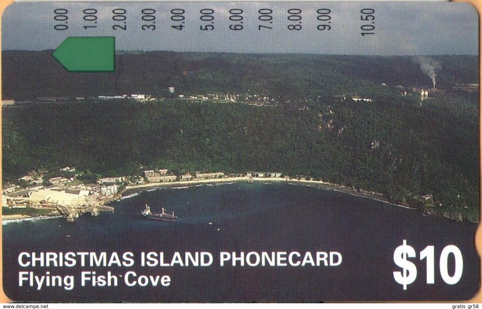 Christmas Island - Telstra, Anritsu, Flying Fish Cove, 10 $, 22,500ex, 1/94, Mint Unused - Christmas Island