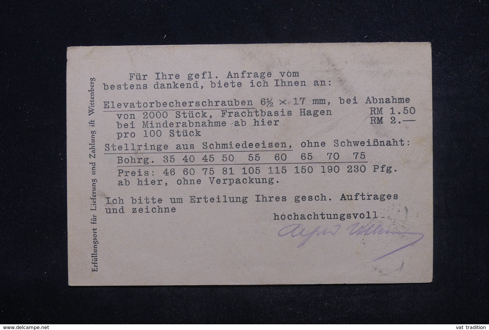 ALLEMAGNE - Carte Commerciale De Wittenberg Pour Leipzig  En 1928, Affranchissement Plaisant - L 44316 - Covers & Documents