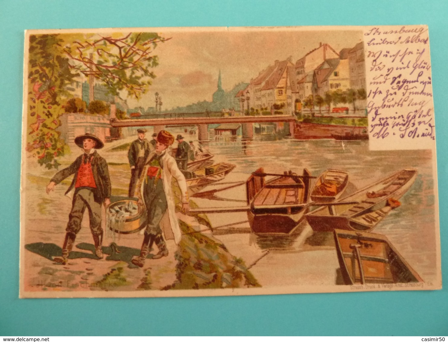 STRASBOURG  ILL MIT FISCHMARKT 1903 - Wasselonne