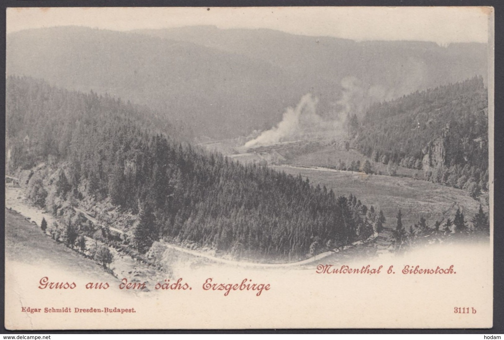 "Eibenstock", Gruß Aus..., Mit Eisenbahn, Ca. 1900 - Eibenstock