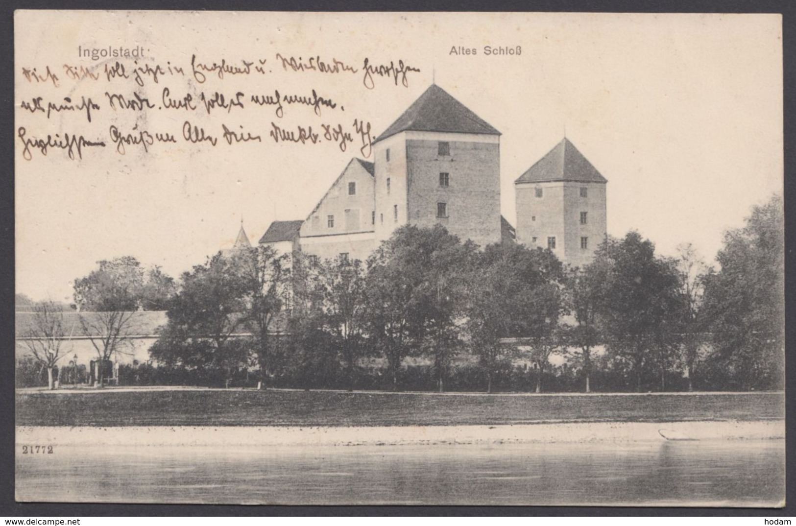 "Ingolstadt", Altes Schloß, 1907 Gelaufen - Ingolstadt