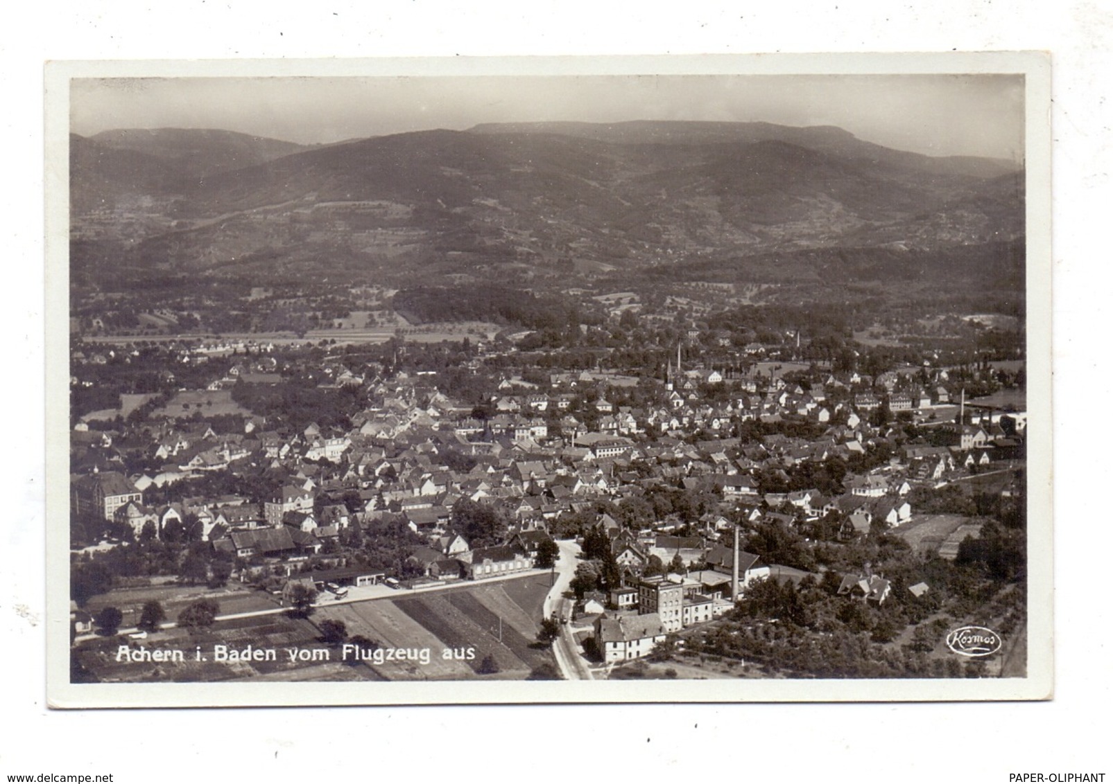 7590 ACHERN, Luftaufnahme, 1938 - Achern