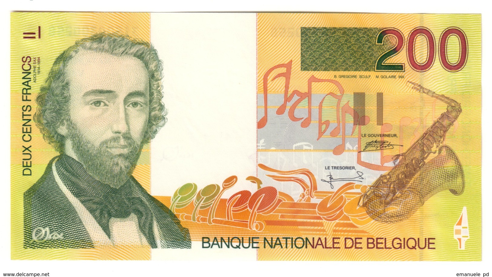 BELGIUM	200	FRANCS	1995	P148	UNC			.CV. - Andere & Zonder Classificatie