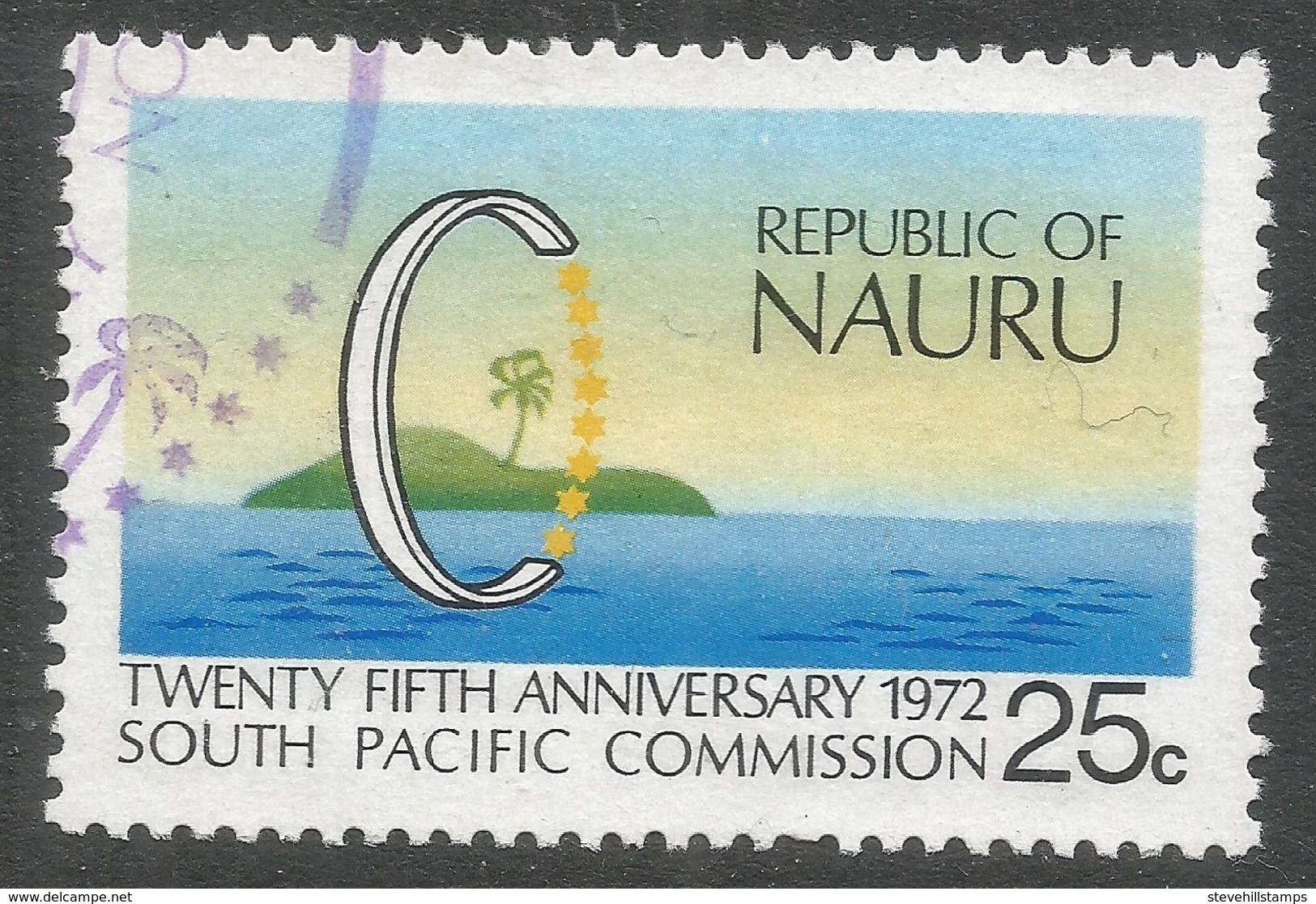 Nauru. 1972 25th Anniv Of South Pacific Commission. 25c Used. SG 97 - Nauru