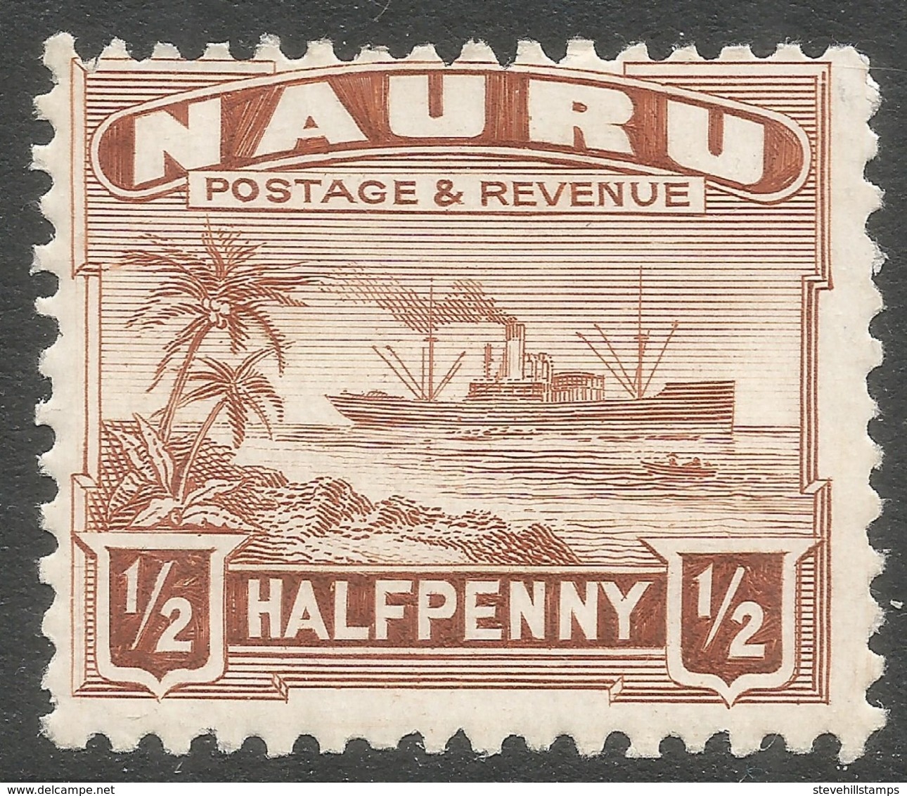 Nauru. 1924-48 Definitives. ½d MH. SG 26A - Nauru