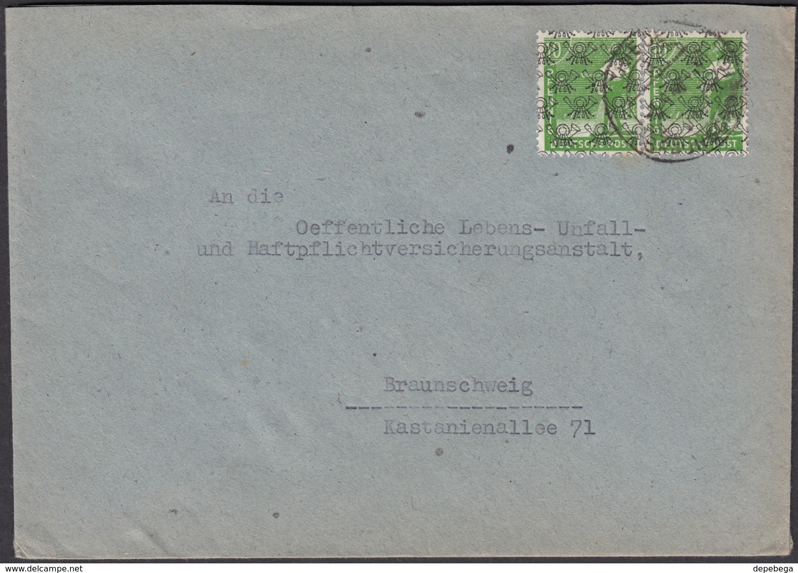 Germany - Allied Occupation, AM - Britische Zone (MiNr. 39-II) MeF  Brief, THIEDE  7.9.1948. - Sonstige & Ohne Zuordnung