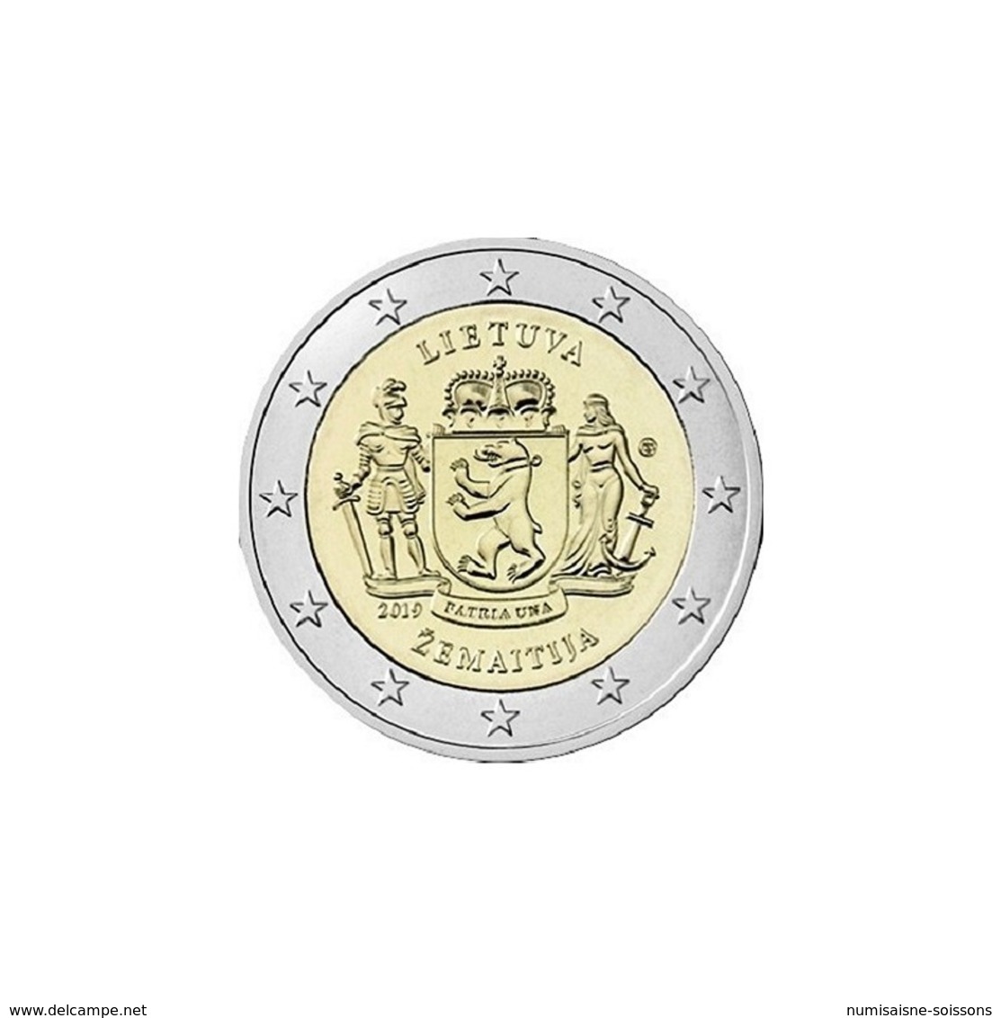 LITUANIE - 2 EURO 2019 - ZEMAITIJA - SAMOGITIE, LES REGIONS ETHNOGRAPHIQUES - SPL - Lithuania