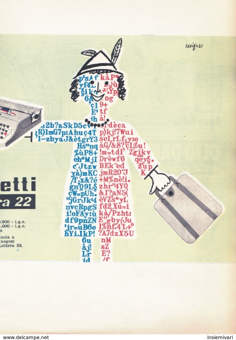 (pagine-pages)PUBBLICITA' OLIVETTI  Tempo1953/43. - Altri & Non Classificati