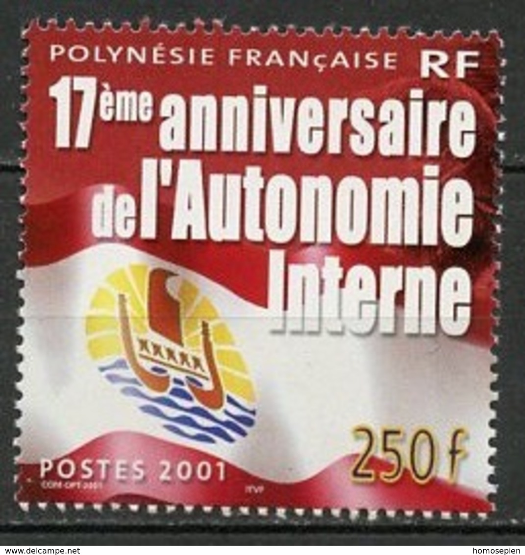 Polynésie Française - Polynesien - Polynesia 2001 Y&T N°644 - Michel N°845 *** - 250f Autonomie Interne - Neufs