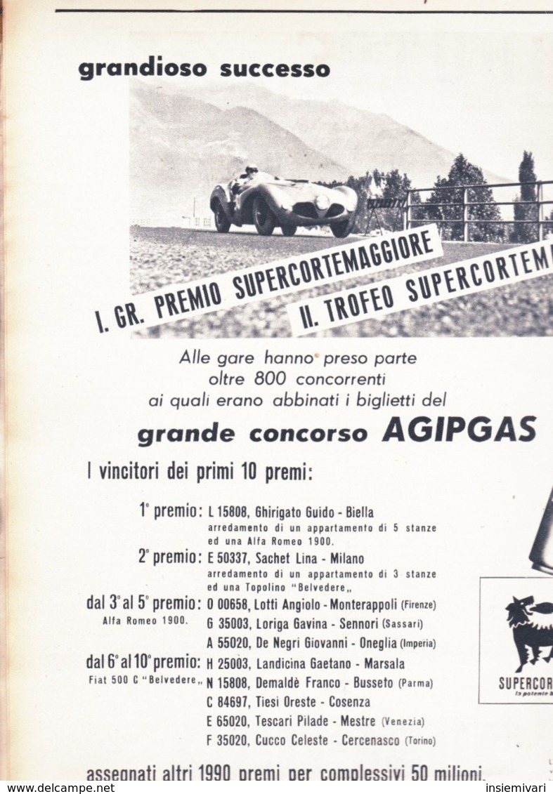 (pagine-pages)PUBBLICITA' AGIP  Tempo1953/43. - Altri & Non Classificati