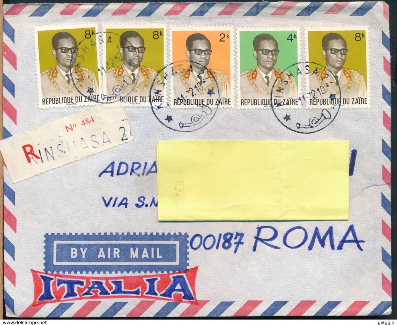 °°° POSTAL HISTORY ZAIRE - 1972 °°° - Gebruikt