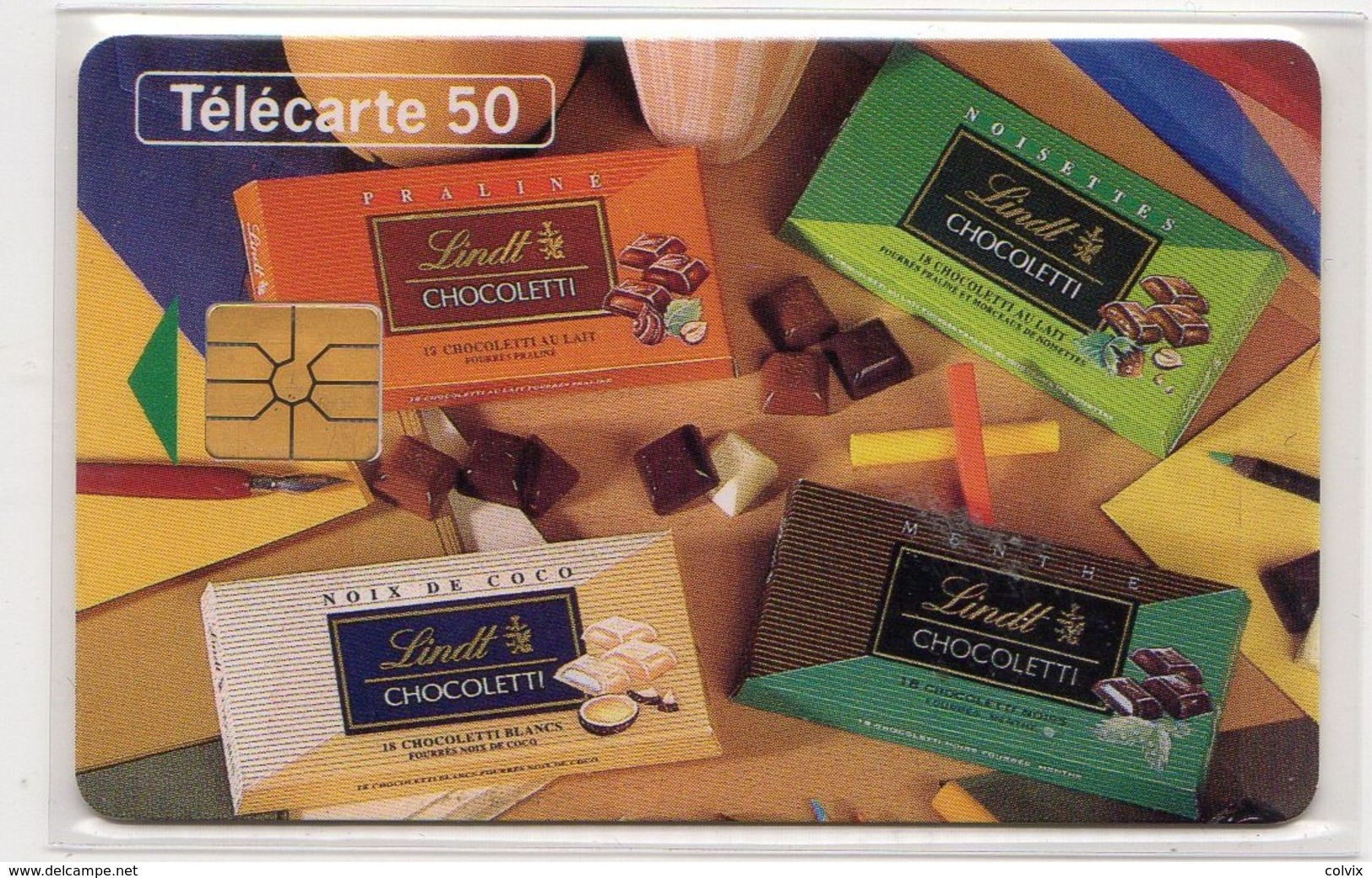 FRANCE EN1034 LINDT Chocoletti 2 Chocolat 50U Date 5/94 Tirage 1579 Ex - Levensmiddelen