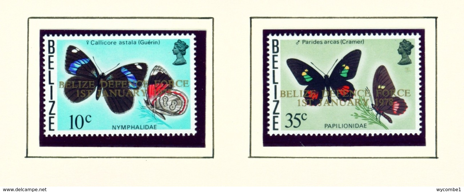 BELIZE  -  1978 Defence Force Set Unmounted/Never Hinged Mint - Belize (1973-...)