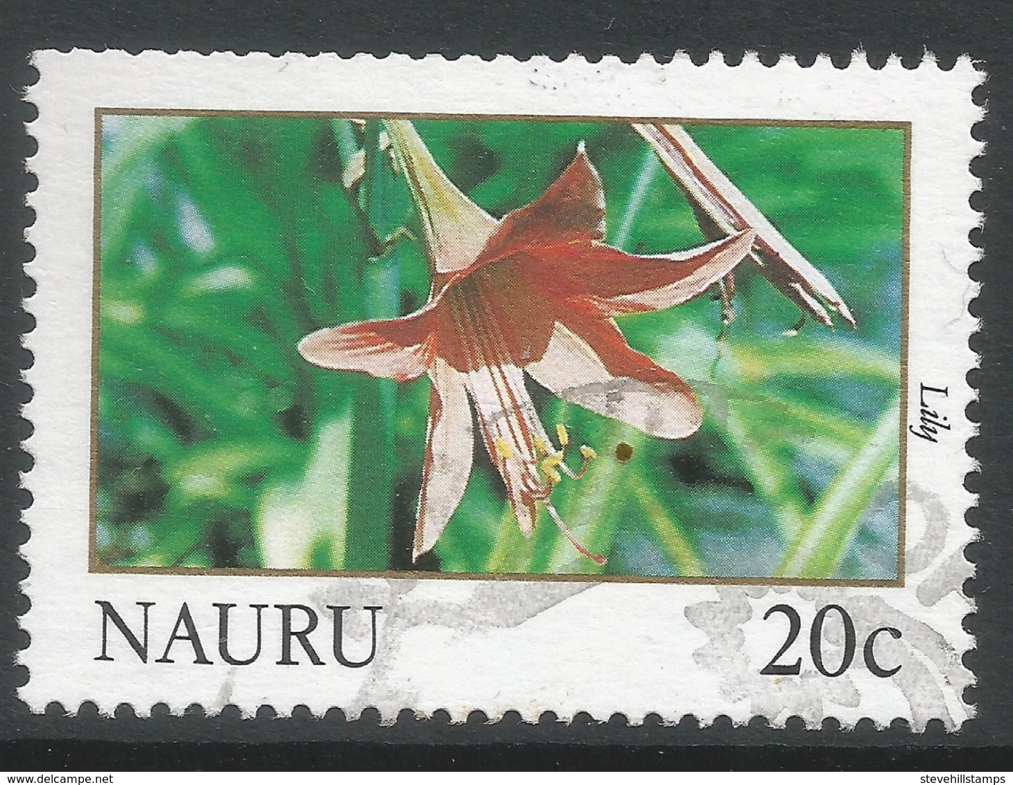 Nauru. 1991 Flowers. 20c Used. SG 392 - Nauru