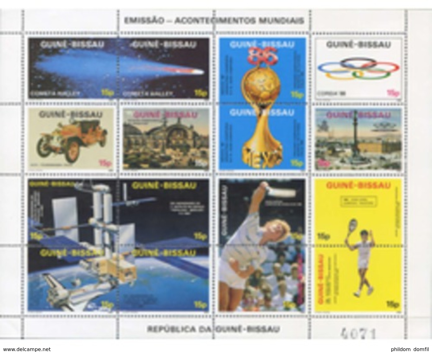 Ref. 280635 * MNH * - GUINEA BISSAU. 1986. INTERNATIONAL EVENTS . ACONTECIMIENTOS INTERNACIONALES - Guinée-Bissau