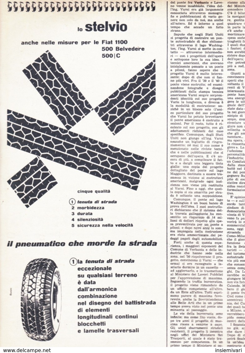 (pagine-pages)PUBBLICITA' PIRELLI  Tempo1953/16. - Altri & Non Classificati