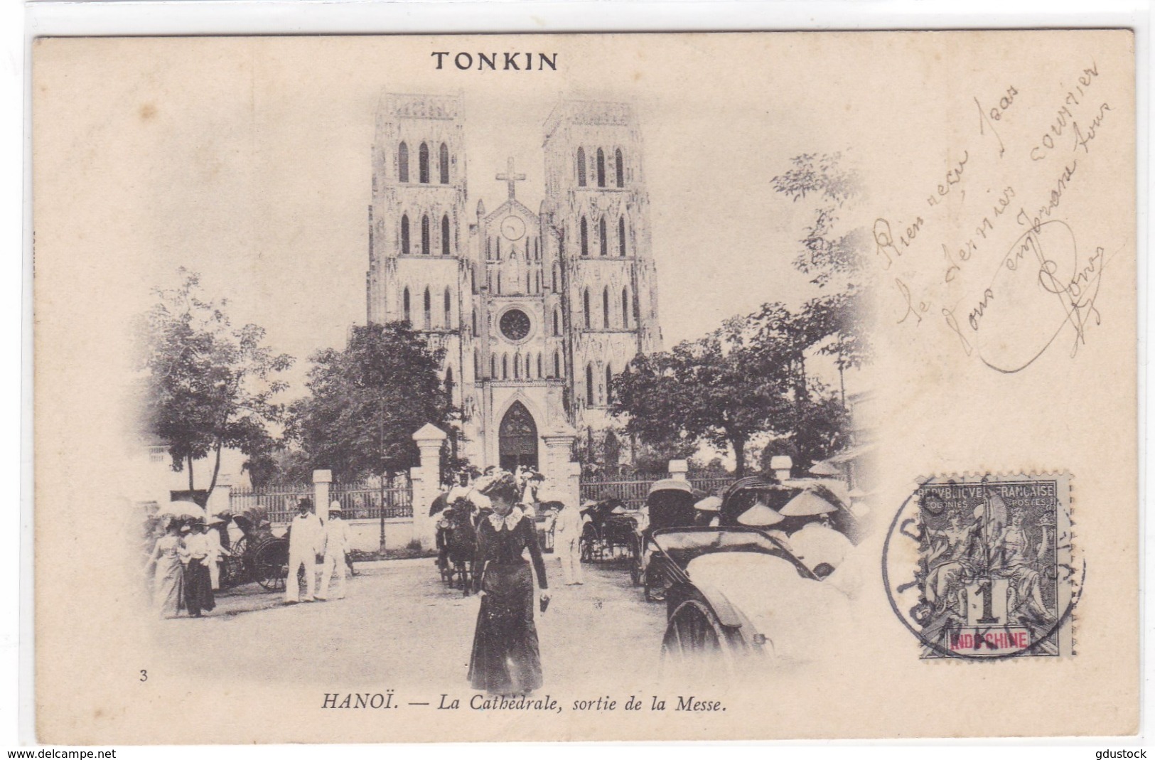 Asie - Tonkin - Hanoï - La Cathédrale, Sortie De La Messe - Viêt-Nam