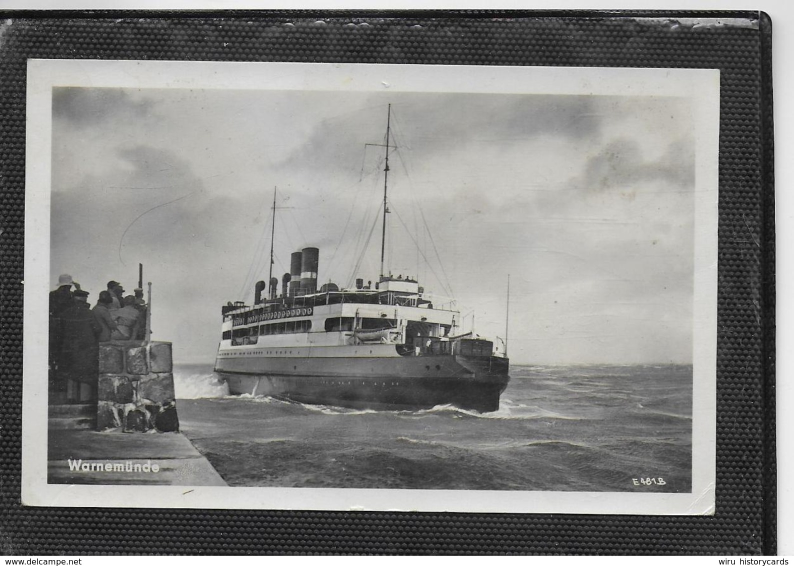 AK 0337  Warnemünde - Dänisches Fährschiff / Ostagie , DDR Um 1956 - Fähren