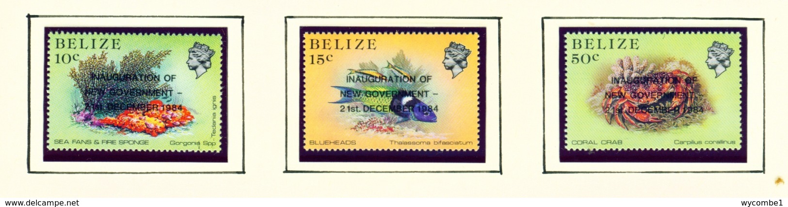 BELIZE  -  1985 New Government Set Unmounted/Never Hinged Mint - Belize (1973-...)