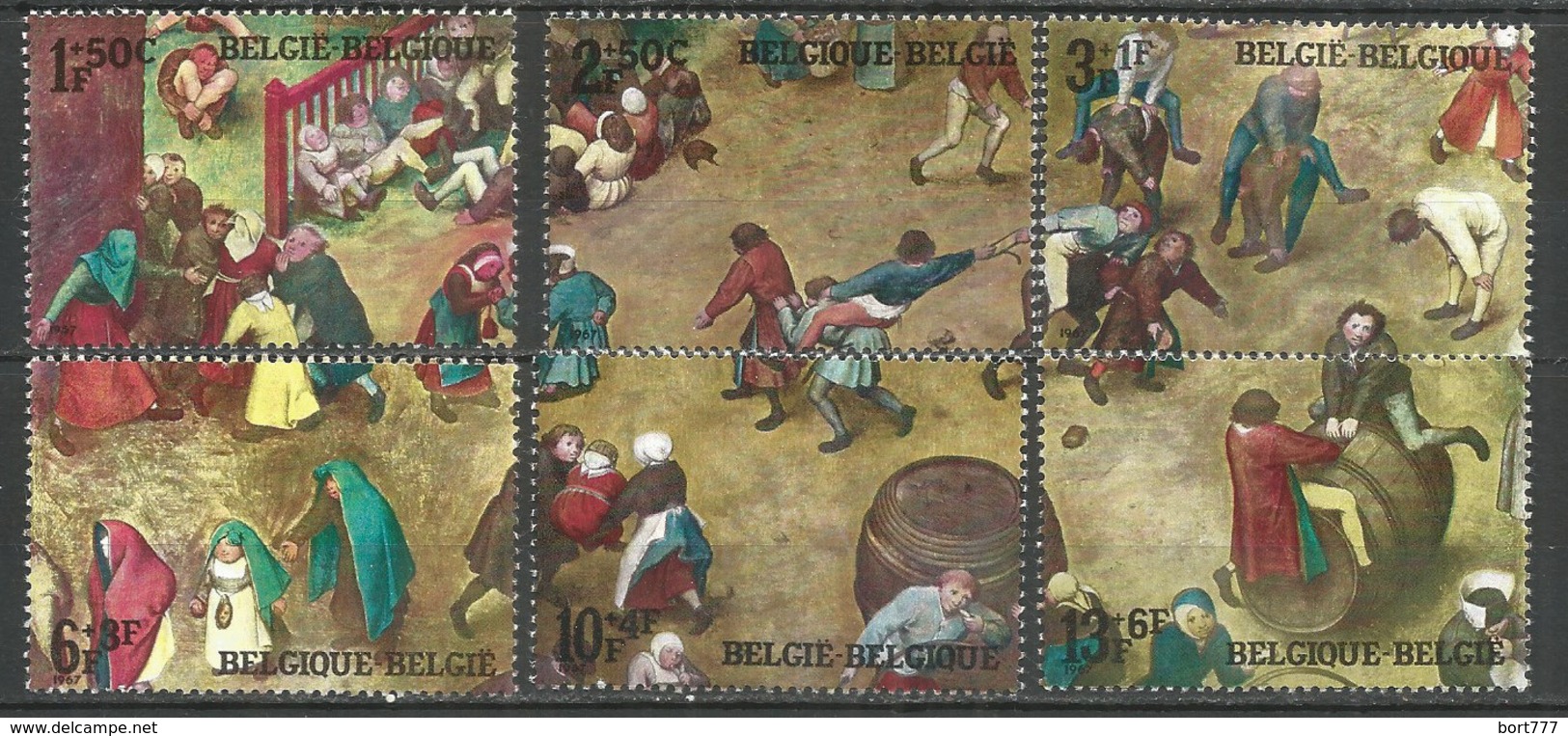 Belgium 1967 Mint Stamps MNH(**) - Unused Stamps